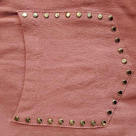 Rock & Republic- Women's Purple Soft Studded Pocket Edgy Tunic Top Sz.Medium - Picture 6 of 6